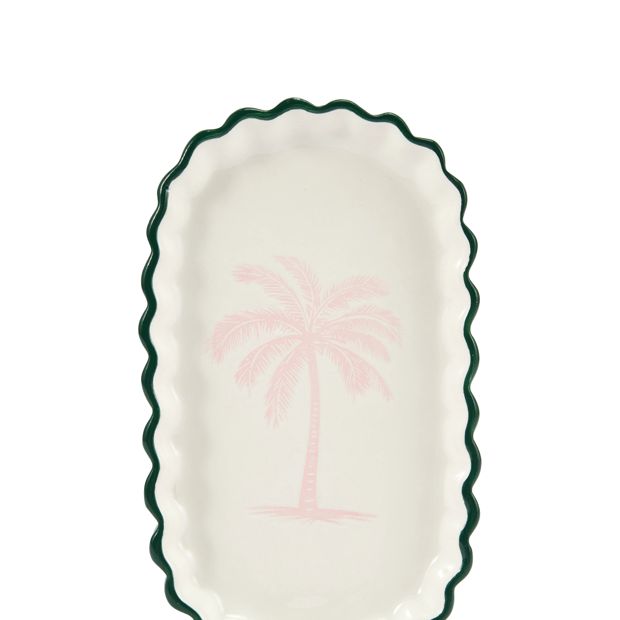 Anko Palm Ceramic Trinket Tray