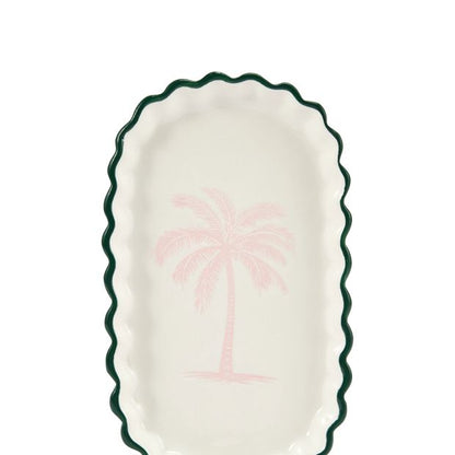 Anko Palm Ceramic Trinket Tray