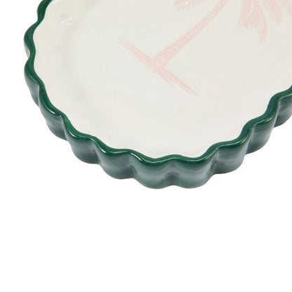 Anko Palm Ceramic Trinket Tray