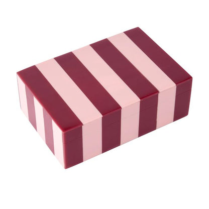 Anko Pink and Berry Stripe Decor Box