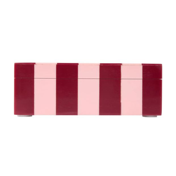 Anko Pink and Berry Stripe Decor Box