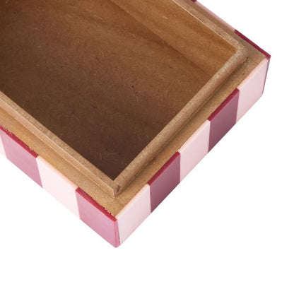 Anko Pink and Berry Stripe Decor Box