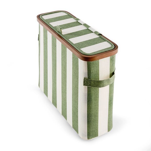 Anko Linen Look Stripe Toilet Roll Holder