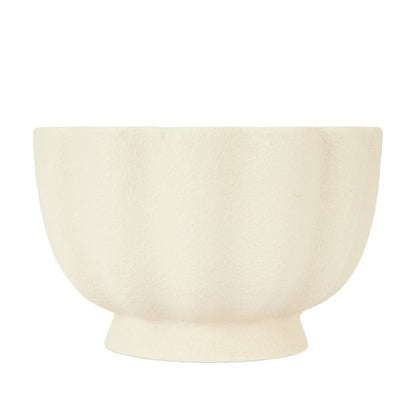 Anko Taupe Wavy Pedestal Ceramic Candle