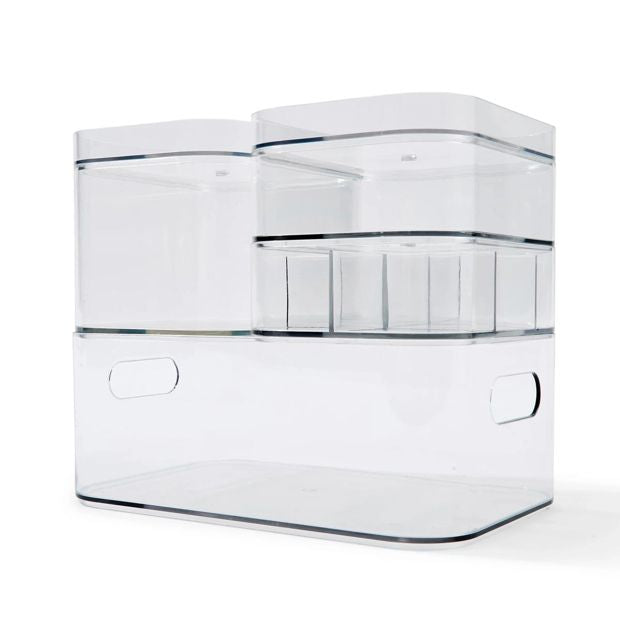 Anko Set of 4 Drawer Organisers - Clear