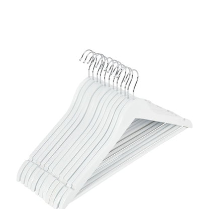 Anko 12 Pack Wooden Hanger - White