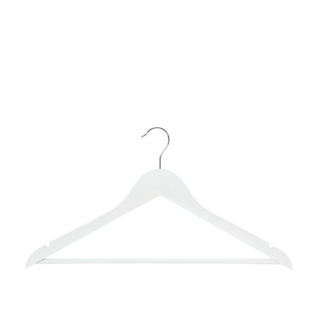 Anko 12 Pack Wooden Hanger - White
