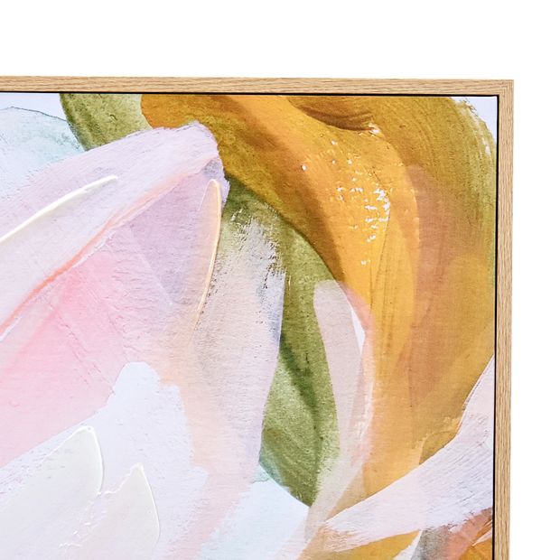 Anko Floral Bloom Framed Canvas - 60cm x 90cm