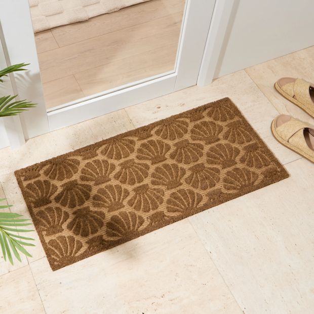 Anko Shell Debossed Door Mat - 100cm x 45cm