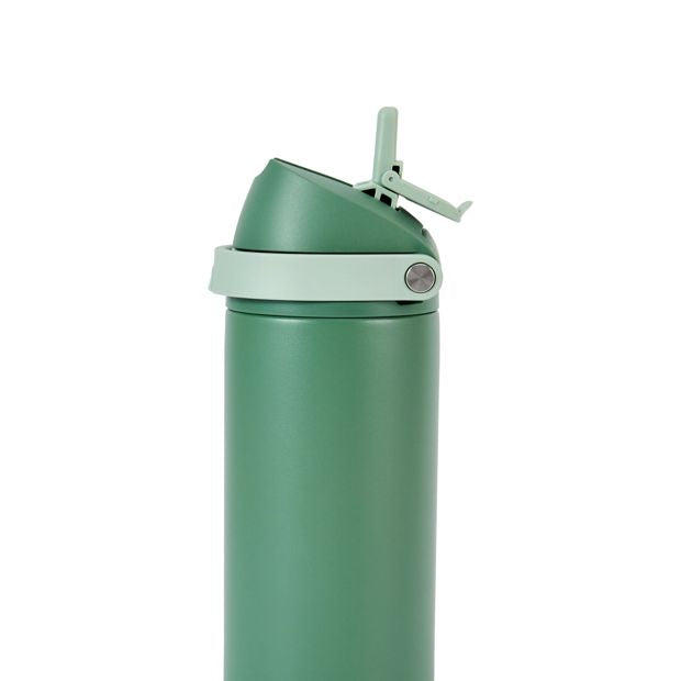Anko 530ml Olive Dual Lid Drink Bottle