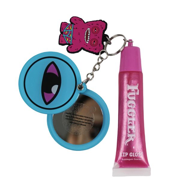Fuggler Lip Gloss with Keychain - Pink