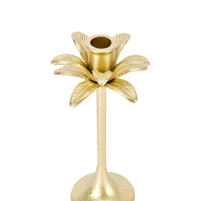 Anko Brass Look Palm Taper Candle Holder