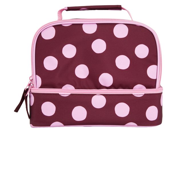 Anko Polka Dot Insulated Twin Deck Lunch Bag