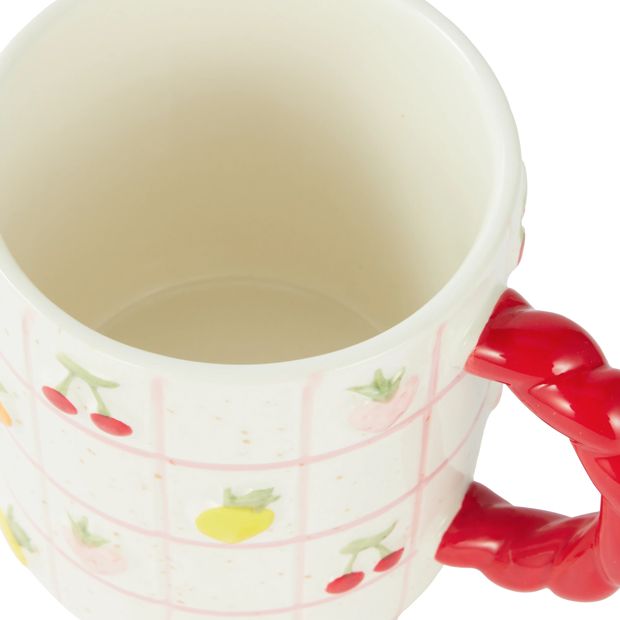 Anko Mixed Fruit Grid Mug