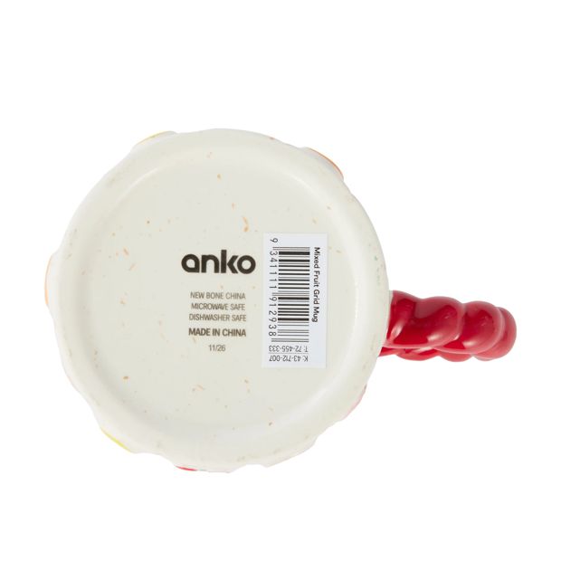 Anko Mixed Fruit Grid Mug