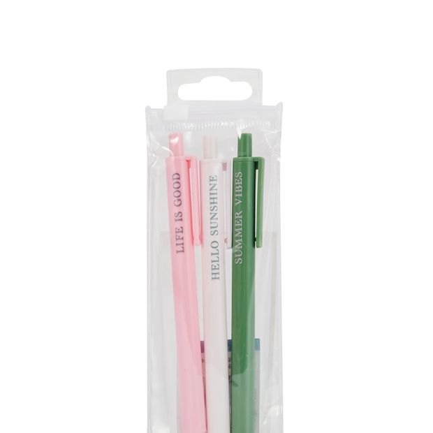 Anko 3 Pack Ballpoint Pen - Black Ink