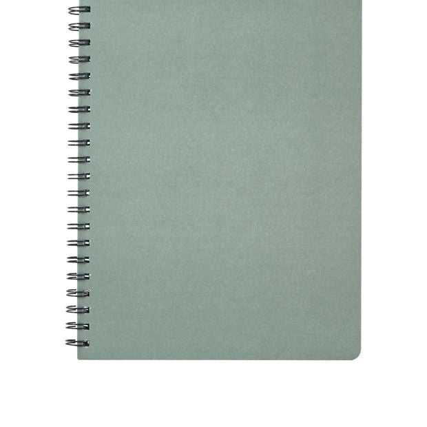 Anko A4 Spiral Notebook 160 Pages Hardcover Khaki