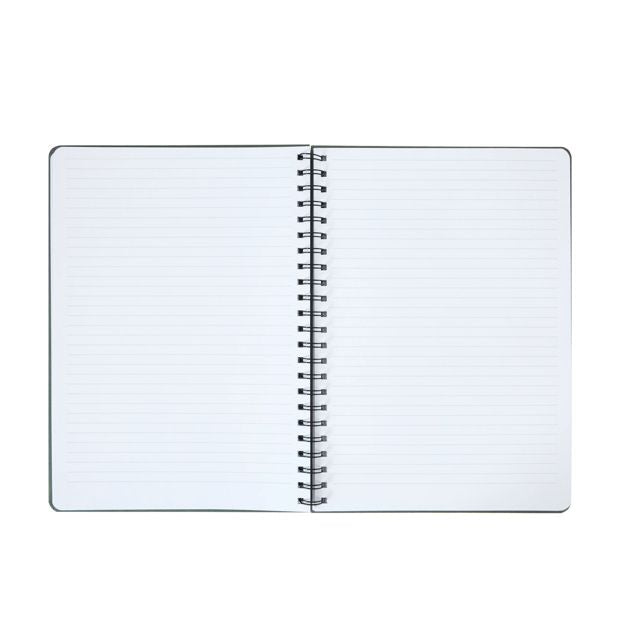 Anko A4 Spiral Notebook 160 Pages Hardcover Khaki