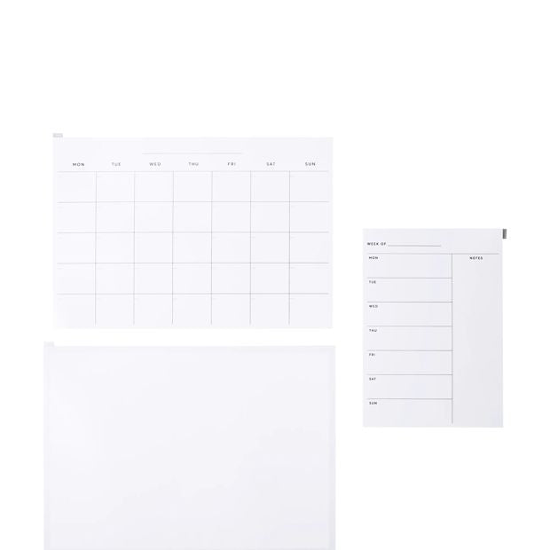 Anko 3 Pack Removable and Reusable Decal Planner Board Set