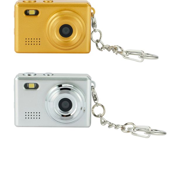Anko Mini Digital Camera, Metallic - Assorted