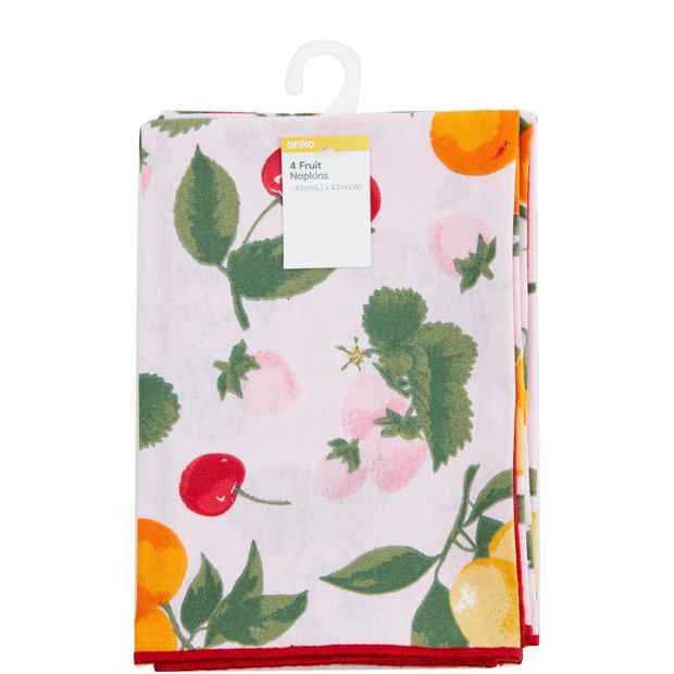 Anko 4 Pack Fruit Napkins