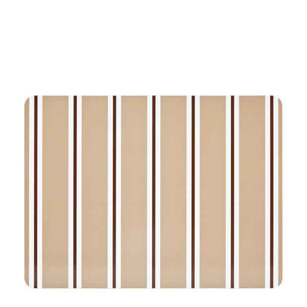 Anko Stripe Corkback Placemat - Mocha