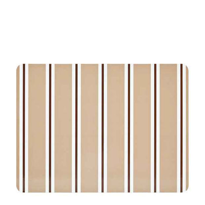 Anko Stripe Corkback Placemat - Mocha