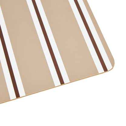 Anko Stripe Corkback Placemat - Mocha