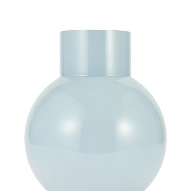 Anko Blue Tiered Rounded Glass Vase