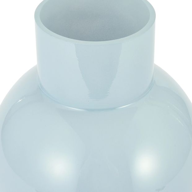 Anko Blue Tiered Rounded Glass Vase