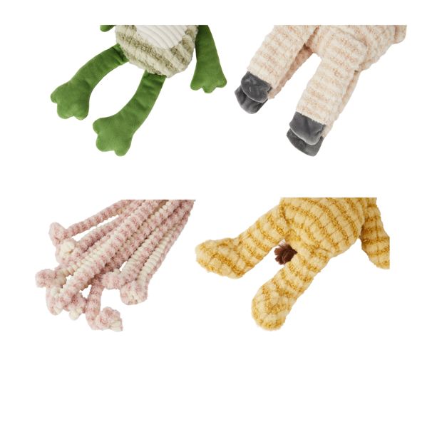 Pet Toy Thick Rib Plush  - Assorted - Anko