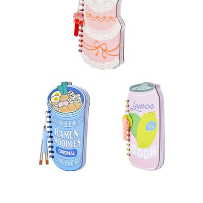 Anko Notebook Retro Food Style Hard Cover 192 Pages - Assorted