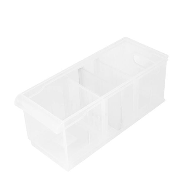 Anko High Stackable Roller Storage - Clear