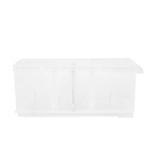 Anko High Stackable Roller Storage - Clear