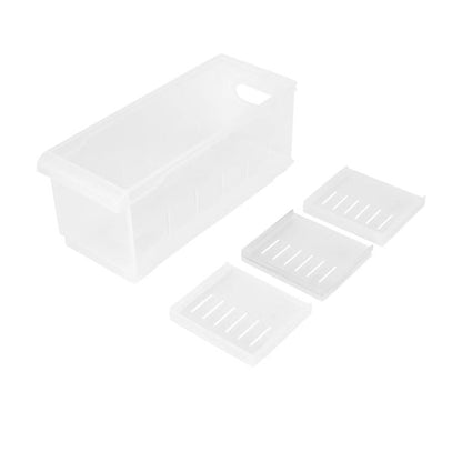 Anko High Stackable Roller Storage - Clear