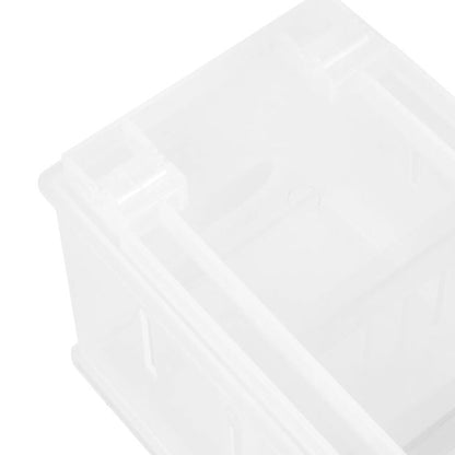 Anko High Stackable Roller Storage - Clear