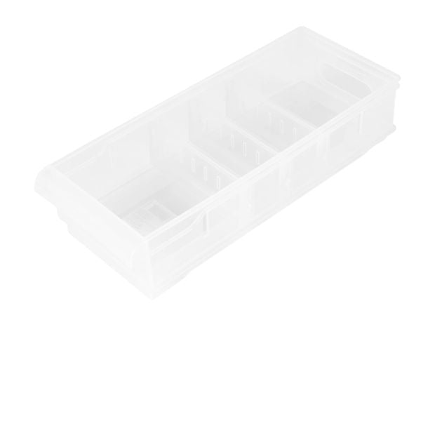 Anko Low Stackable Roller Storage - Clear