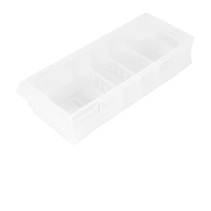 Anko Low Stackable Roller Storage - Clear