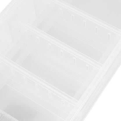 Anko Low Stackable Roller Storage - Clear