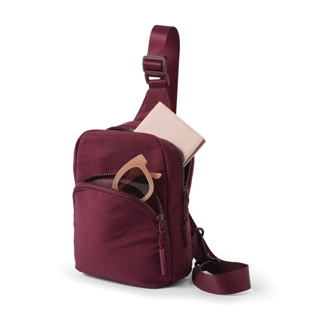 Anko Travel Sling Bag - Burgundy