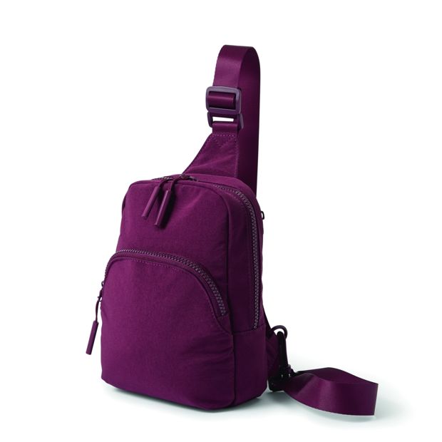 Anko Travel Sling Bag - Burgundy
