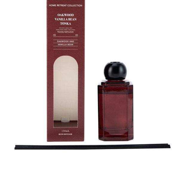 Anko Home Retreat Oakwood and Vanilla Bean Tonka Reed Diffuser