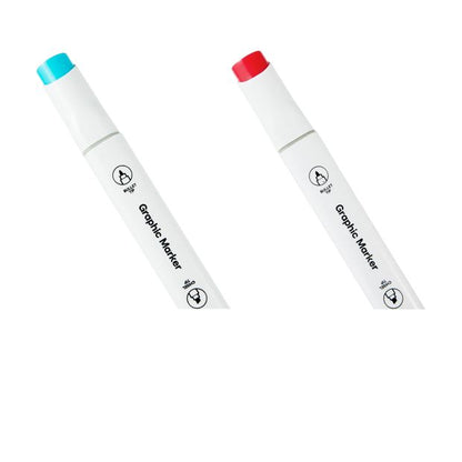 Anko 20 Pack Dual-Tip Markers with Carrying Case - Assorted