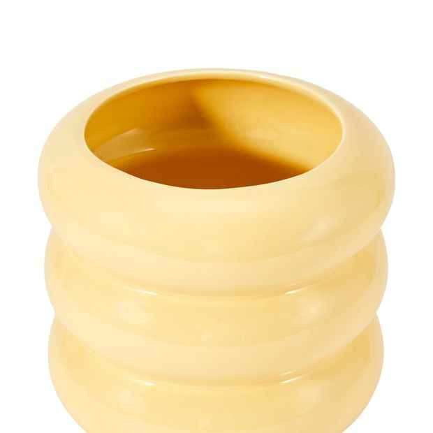 Anko Yellow Bubble Ceramic Pot