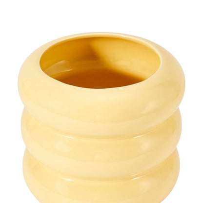 Anko Yellow Bubble Ceramic Pot