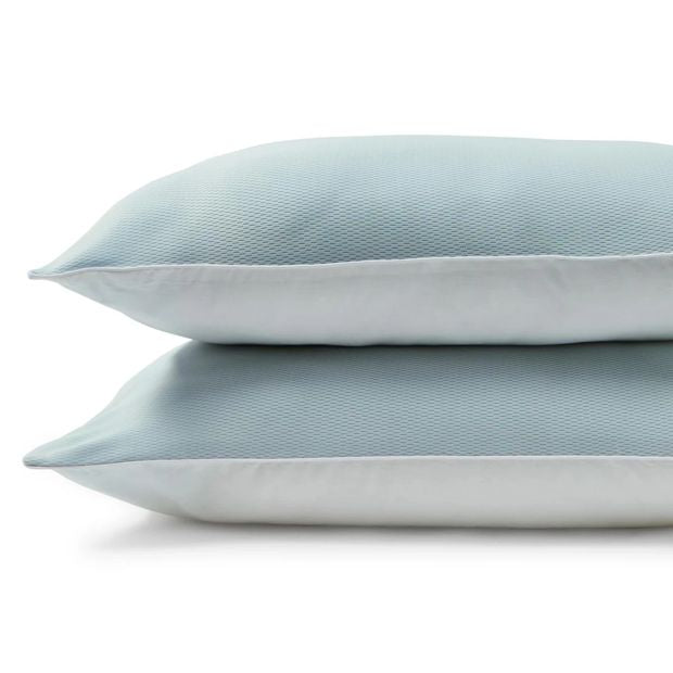 Anko 2 Pack Cool Touch Reversible Pillows - Medium Profile - White