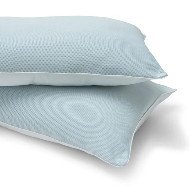 Anko 2 Pack Cool Touch Reversible Pillows - Medium Profile - White