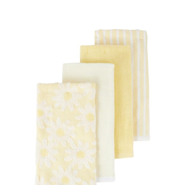 Anko 4 Pack Daisy Terry Tea Towels