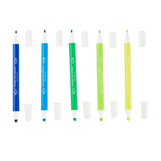 Anko 10 Pack Dual-Tip Acrylic Dot Markers - Bright