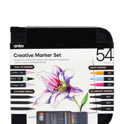 Anko 54 Pack Creative Marker Set